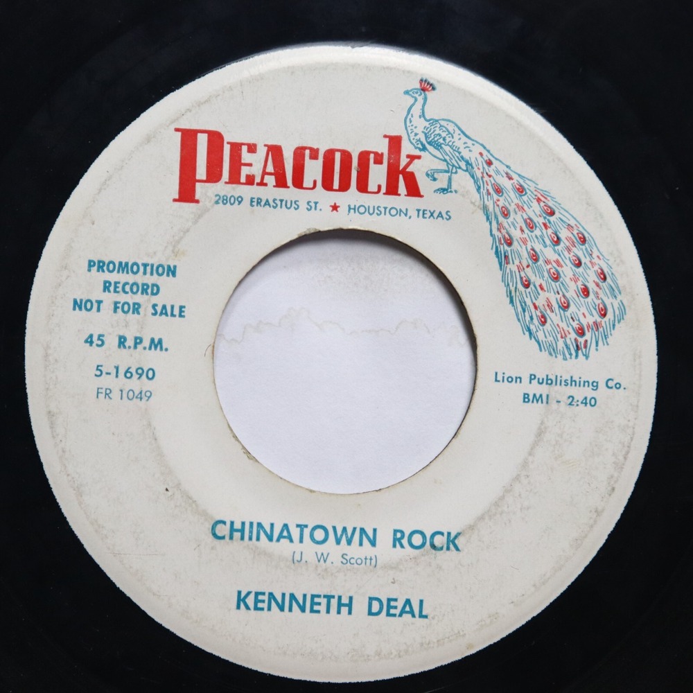 KENNETH DEAL - CHINATOWN ROCK / GO GO JUMBO - SOUL 45